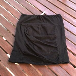 Free People strapless black top with ruching. XS.